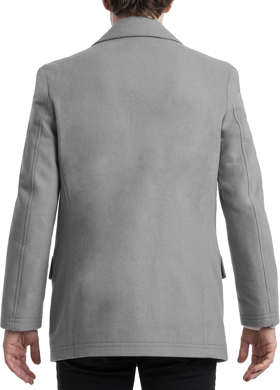 Chaps Men's All-American Authentic Style Peacoat 44 Grey