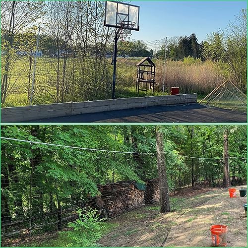 Miniatura 7 de IUZEAI Redes de protección trasera de béisbol, malla de béisbol de nailon profesional de alto impacto, material de malla deportiva de 10 x 10 pies