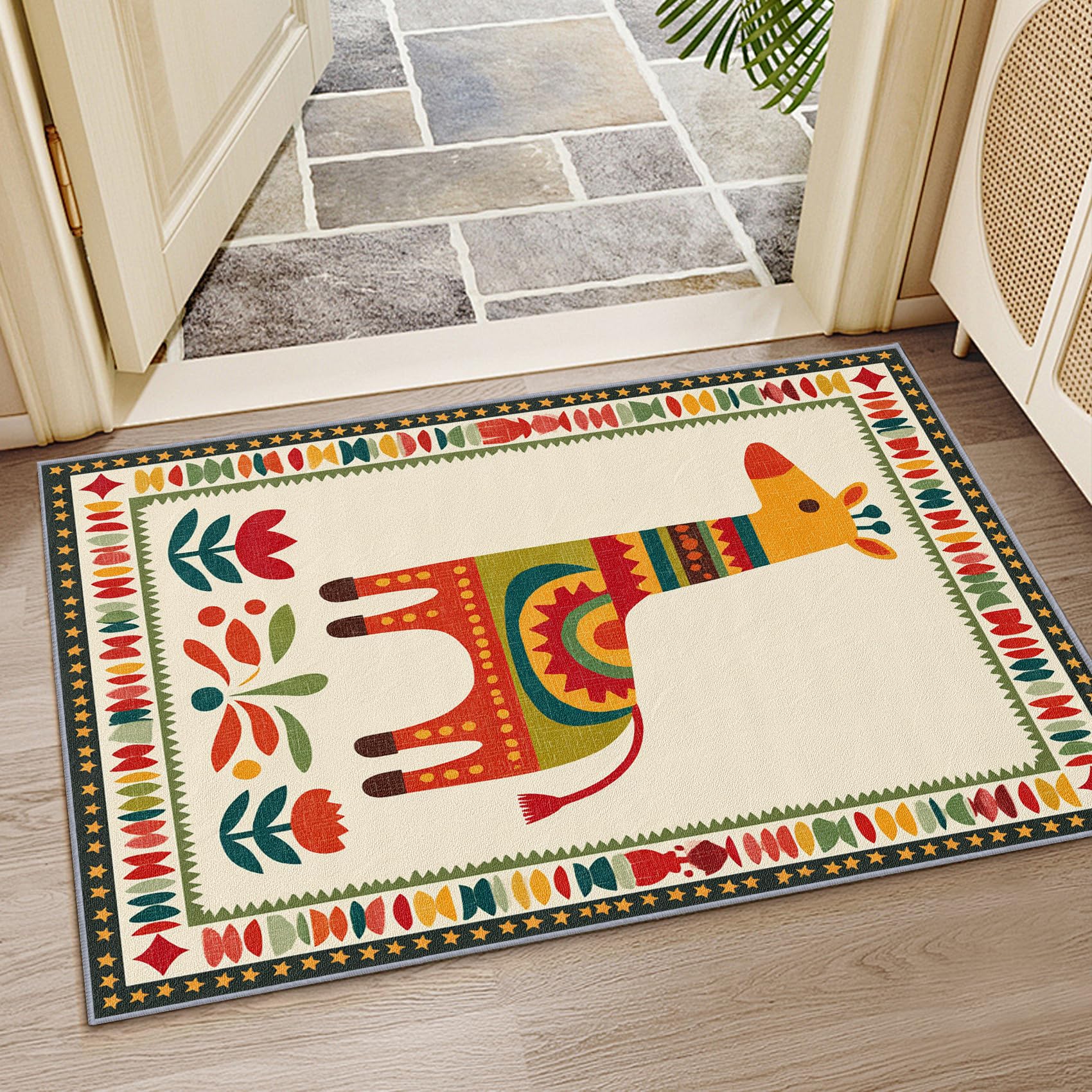 Mistela Giraffe Teppich 200x300 cm Bunt