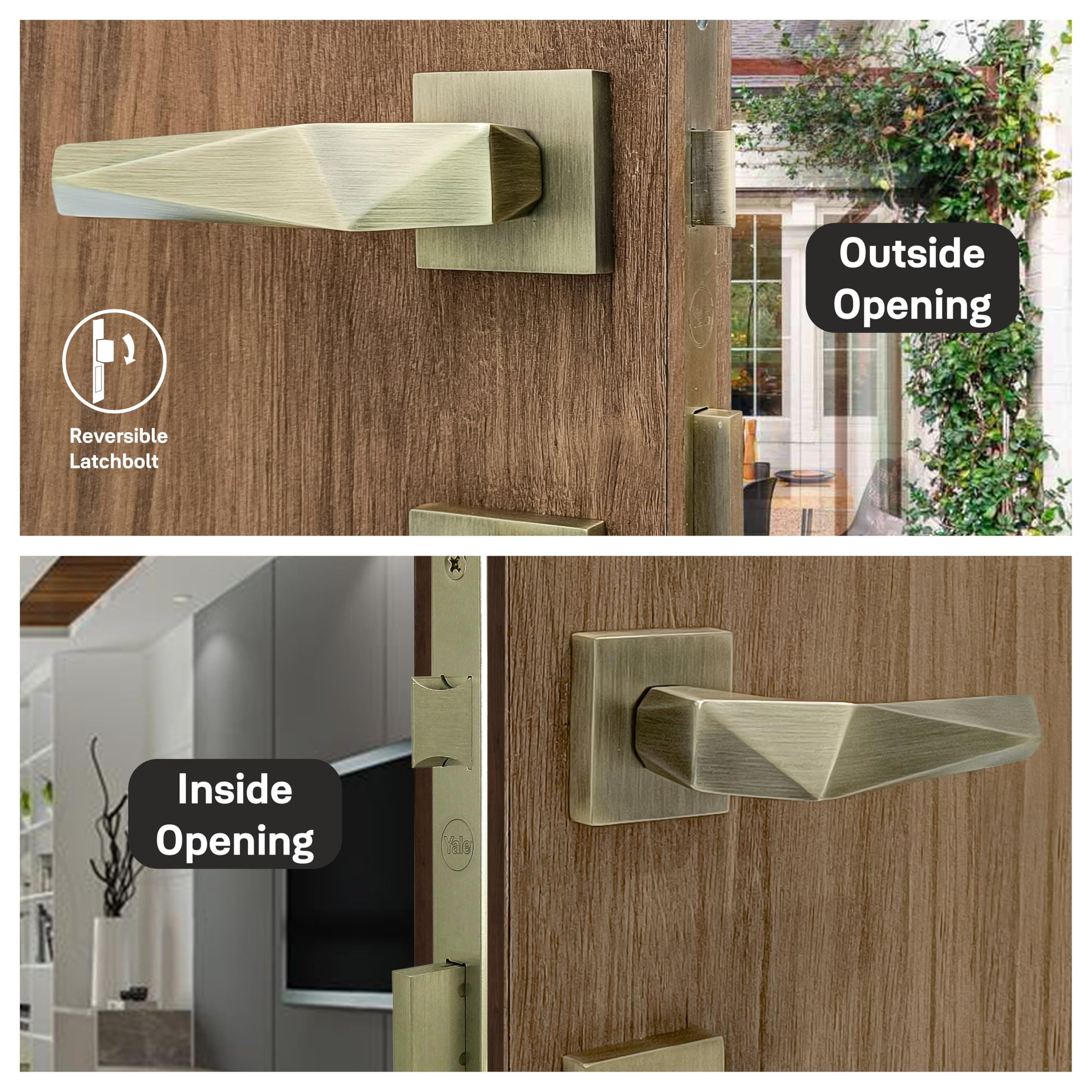 Yale Mortise Lock Handle Set - Secure & Stylish -8 Yale Mortise Lock Handle Set - Secure & Stylish -8