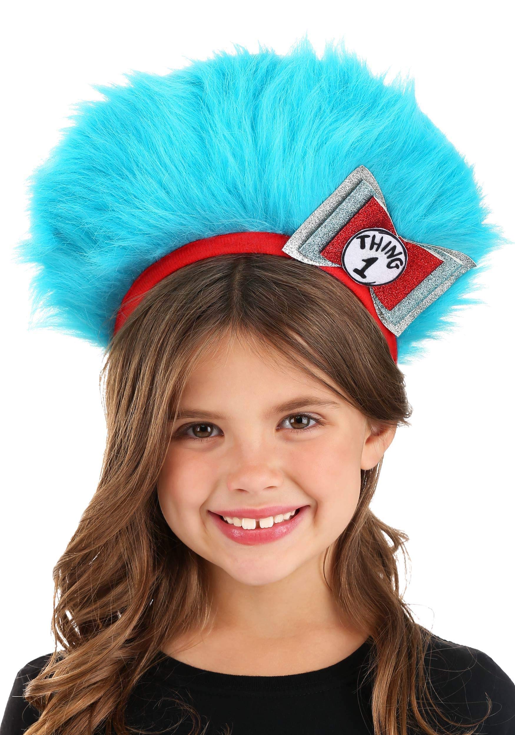 elopeDr. Seuss Cat in the Hat Thing 1 & Thing 2 Fuzzy Headband Standard - Blue
