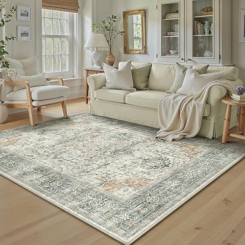 PureCozy 5x7 Area Rugs for Living Room Washable Non Slip