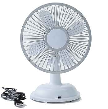 Amazon.co.jp : 富士商 卓上ミニ扇風機 ホワイト 0589 : ホーム