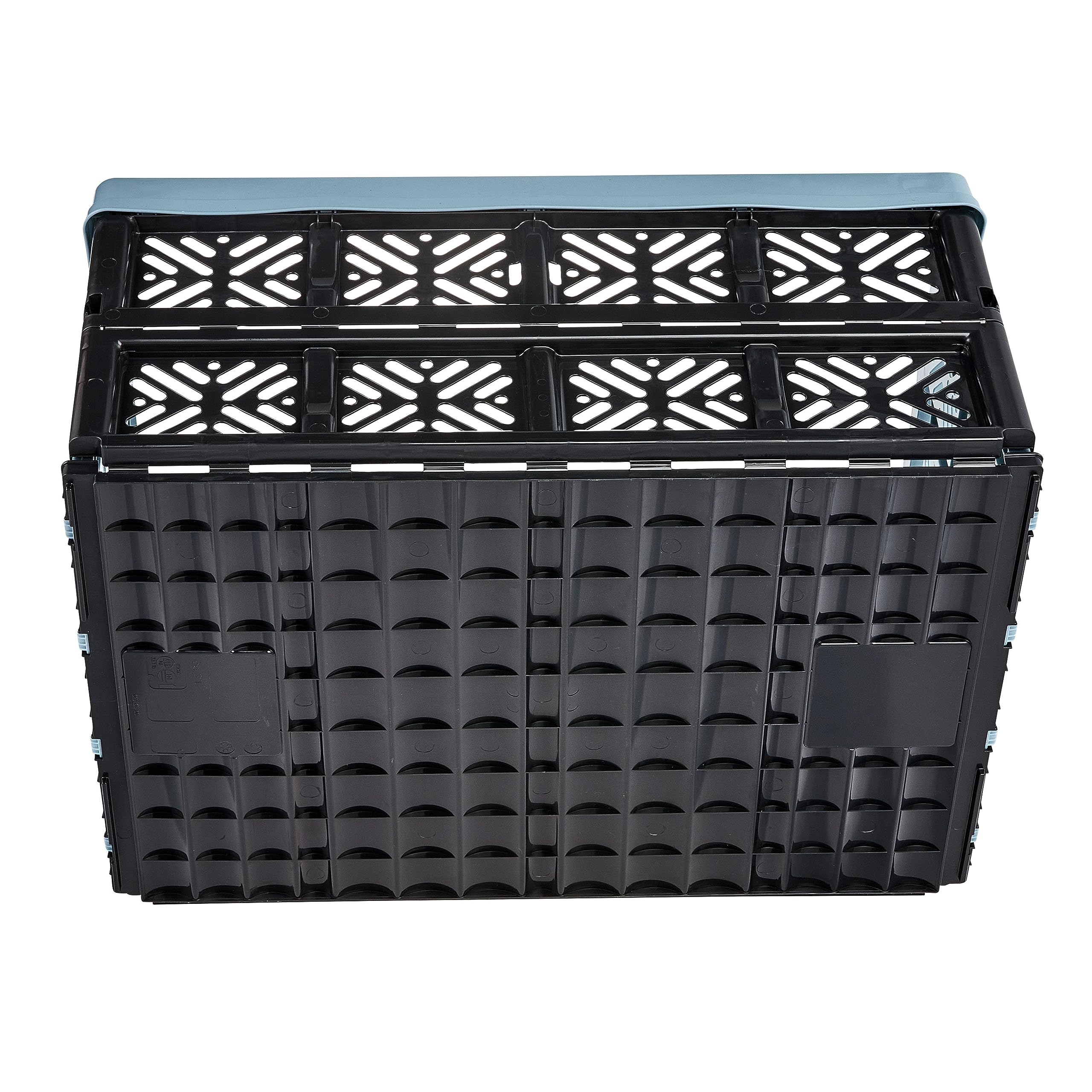 keeeper Robusta Caja Plegable IDA, Plástico Resistente (PP), 48 x 35 x 23 cm, 32 L, Azul Nordic