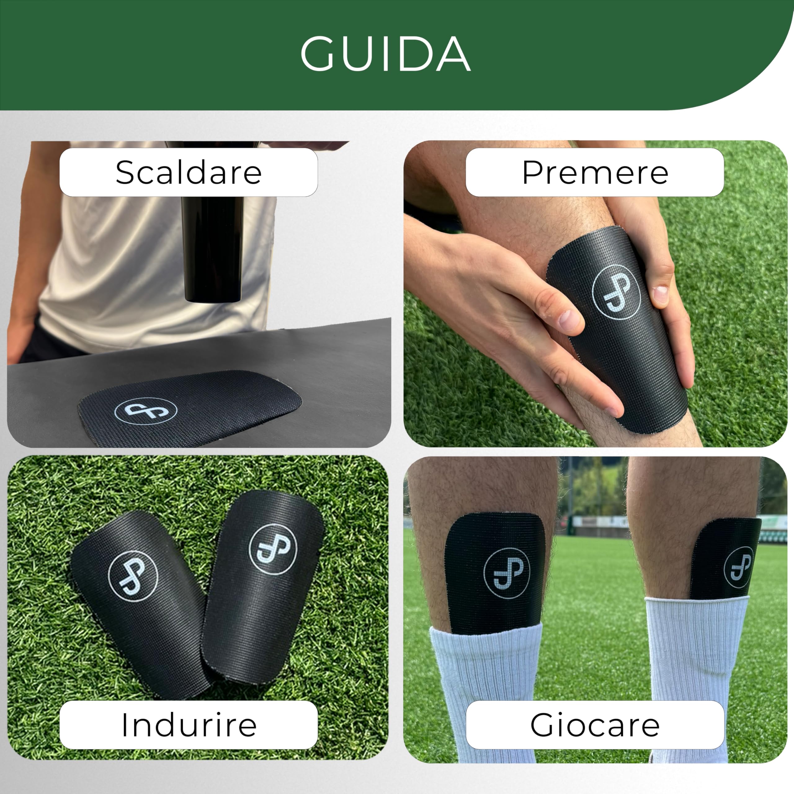 JDP Premium Parastinchi, Protezioni calcio personalizzabili uomo, Mini protezioni tibia 15x10 cm, Parastinchi bambini, Protezioni compatte donna, Shin Guards