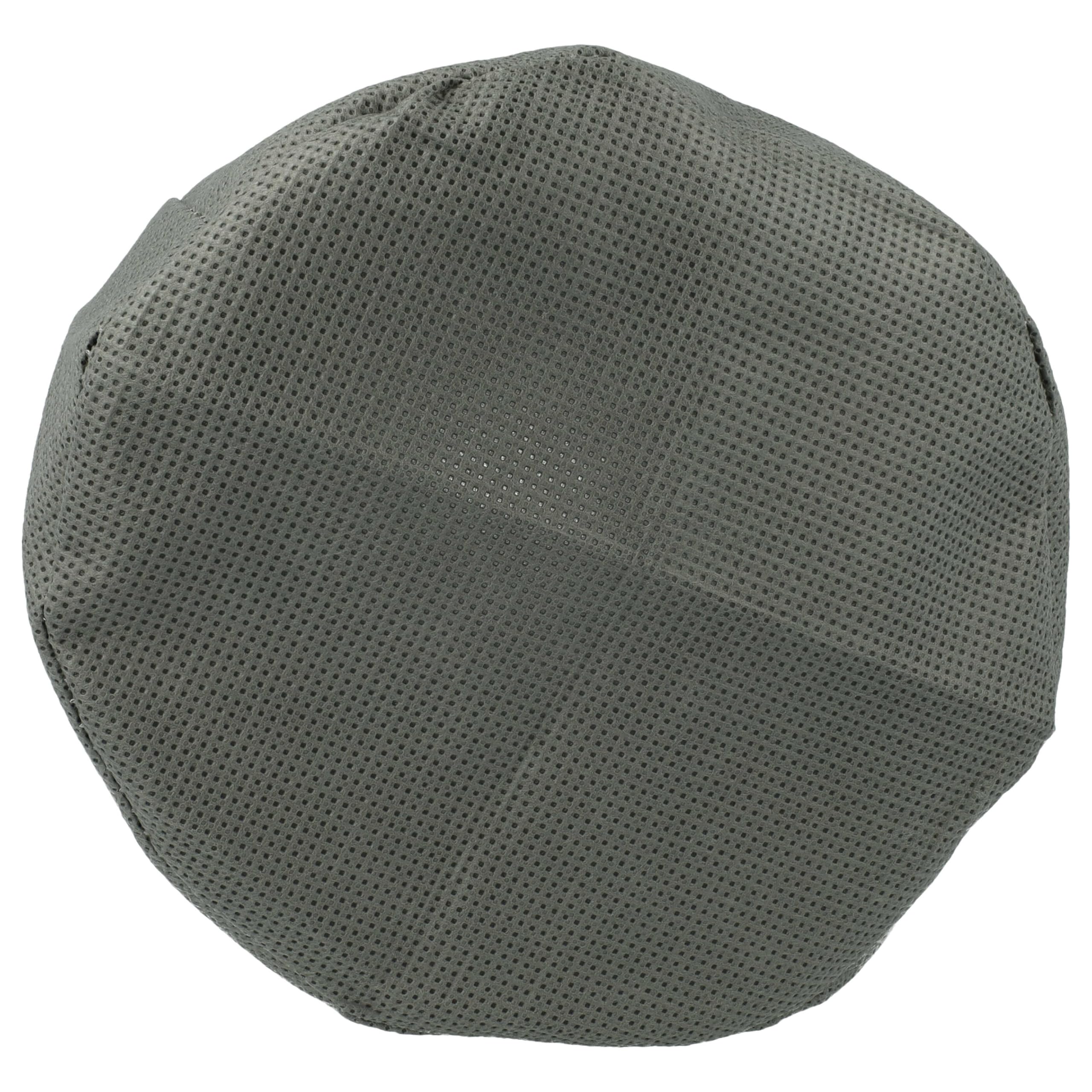 vhbw 5x Textilfilter kompatibel mit Bosch AdvancedVac 20 Industriestaubsauger, Nass-/Trockensauger - Stoffbeutel, Abwaschbar Grau
