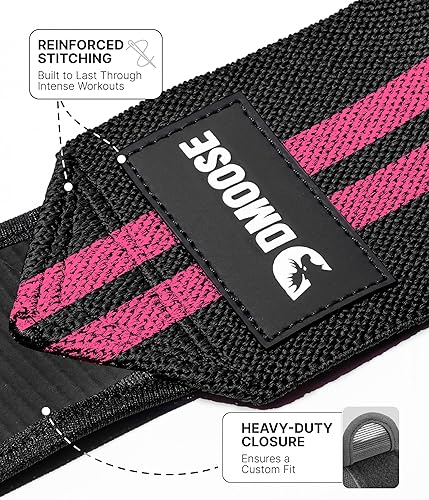 Miniatura 2 de DMoose - Coderas para levantamiento de pesas, prensa de banca, entrenamiento cruzado y levantamiento de pesas para hombres y mujeres, nailon de 40