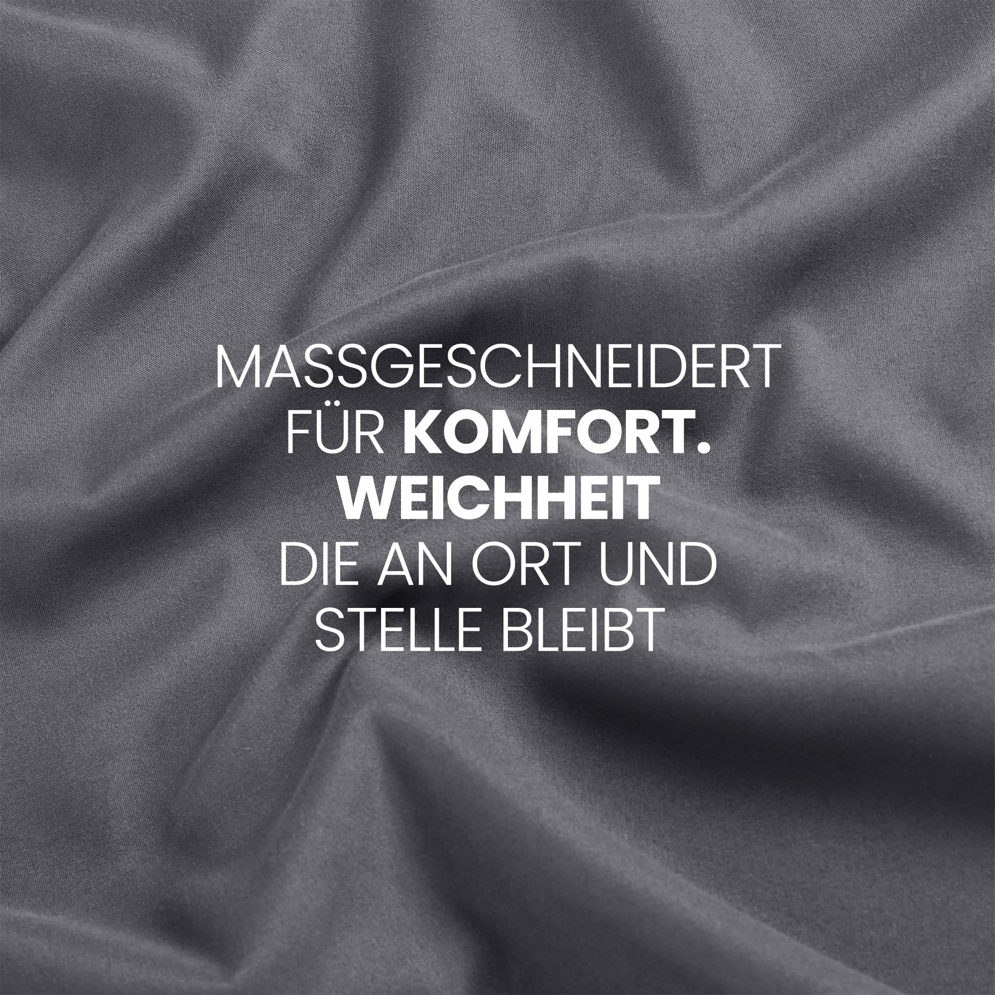 Utopia Bedding - Spannbettlaken 180x200cm - Grau - Oeko-Tex Zertifiziertes Ansicht 8