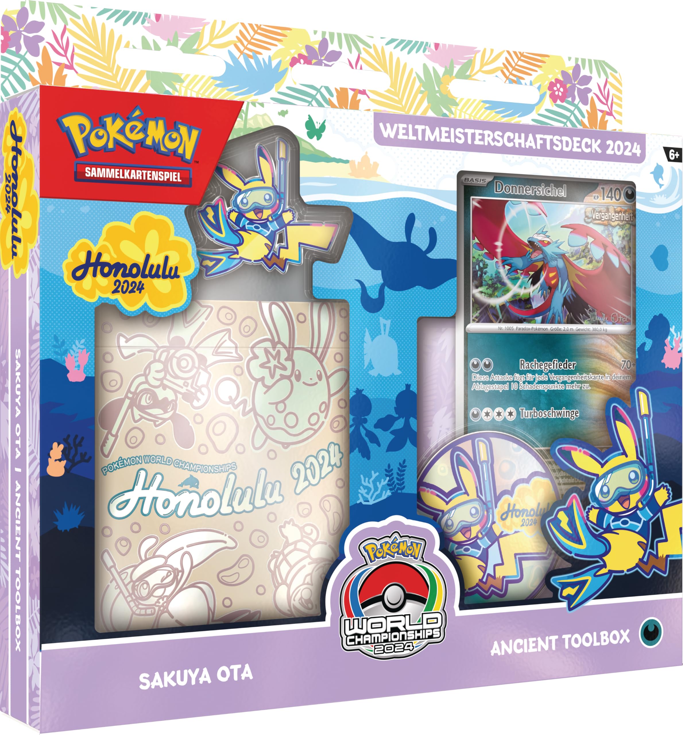 Pokémon-Sammelkartenspiel: Weltmeisterschaftsdeck 2024 - Sakuya OTA - Ancient Toolbox (1 vollständiges Deck mit 60 Karten & Zubehör)