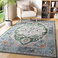 Vista 57 de Rugcomf Alfombra de pasillo de 2' 6'' x 8' lavable, alfombra boho suave, antideslizante, de lana sintética, alfombra vintage para cocina, entrada