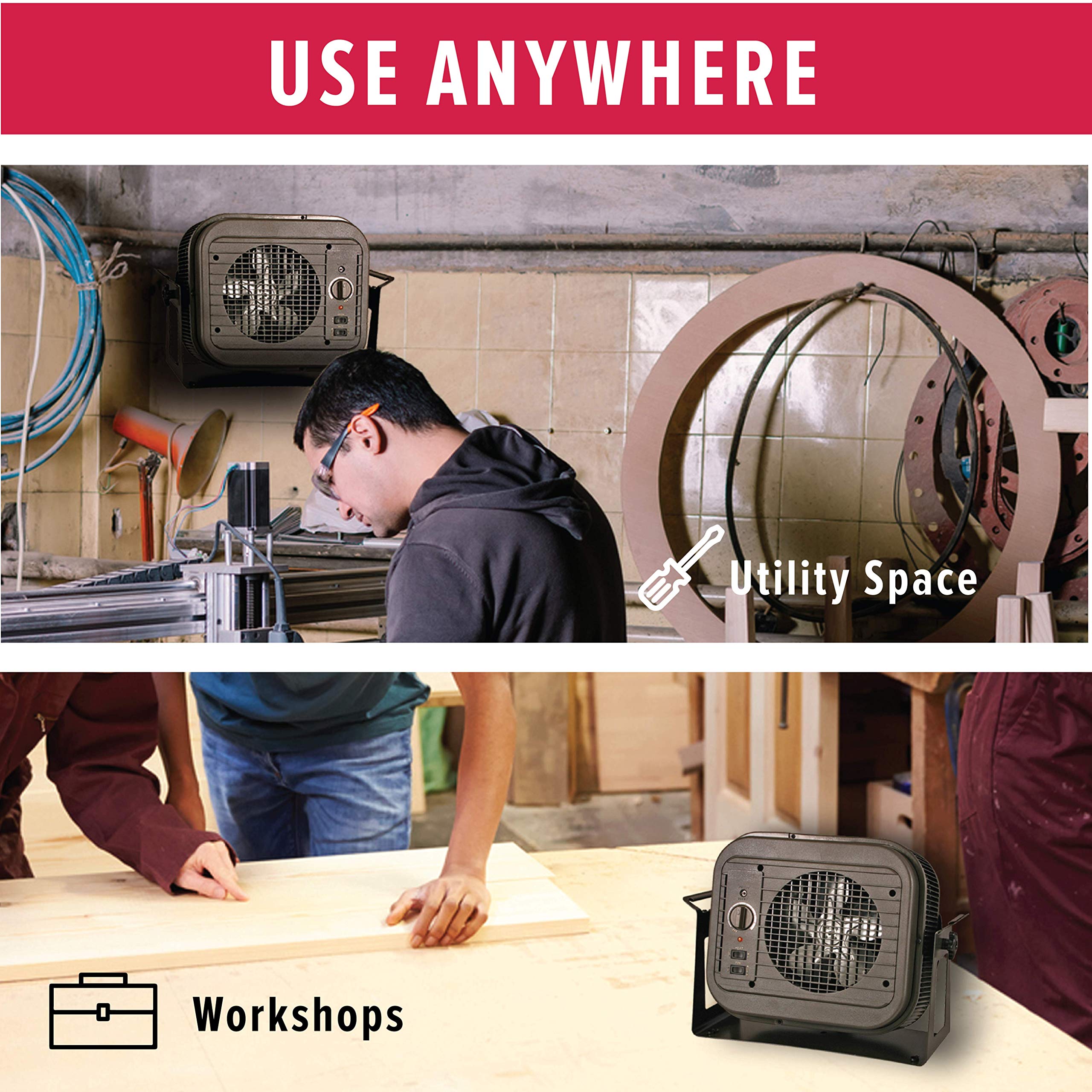 Fahrenheat NPH4A Freestanding Heater with Built-in Handles, 4000 Watt, 240  Volt, Portable or Mountable, Bronze - Workshop Heaters - Amazon.com