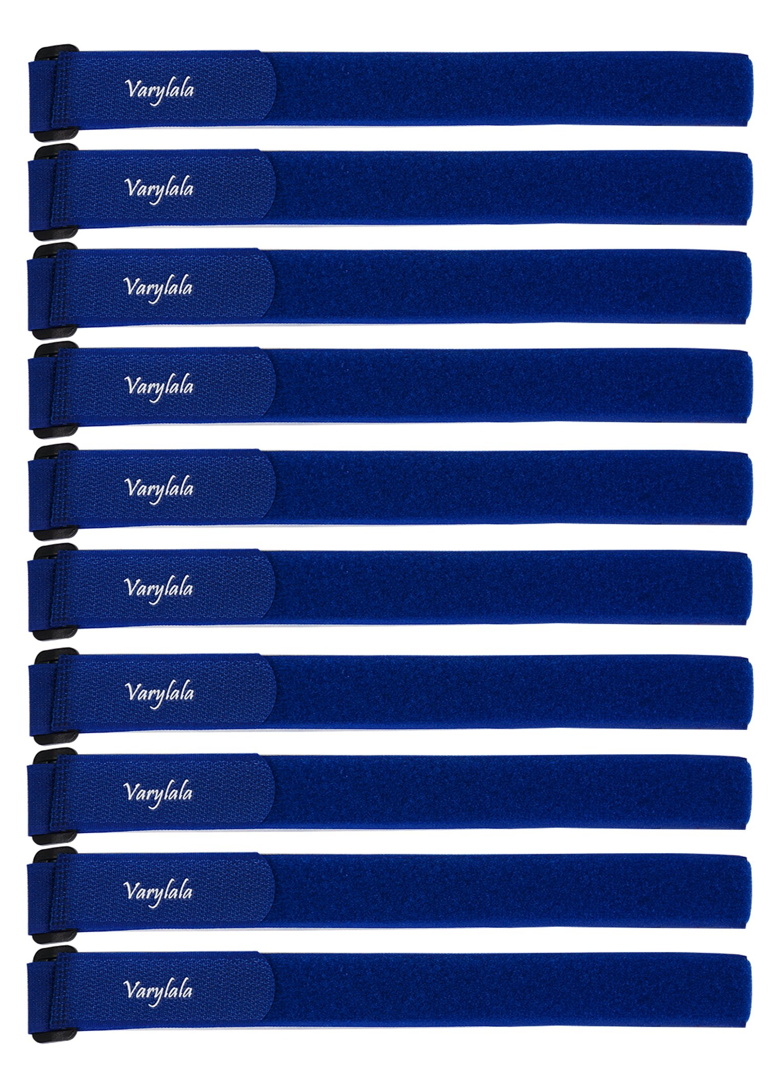 Versatile Hook and Loop Securing Straps Tie Downs Fastening Cable Straps (1''x24'') - (Blue)