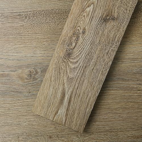 Miniatura 11 de MULGREAT Azulejos de suelo para despegar y pegar, 54 pies cuadrados, 36 piezas de 36 x 6 pulgadas de largo, suelo de tablones de vinilo autoadhesivo