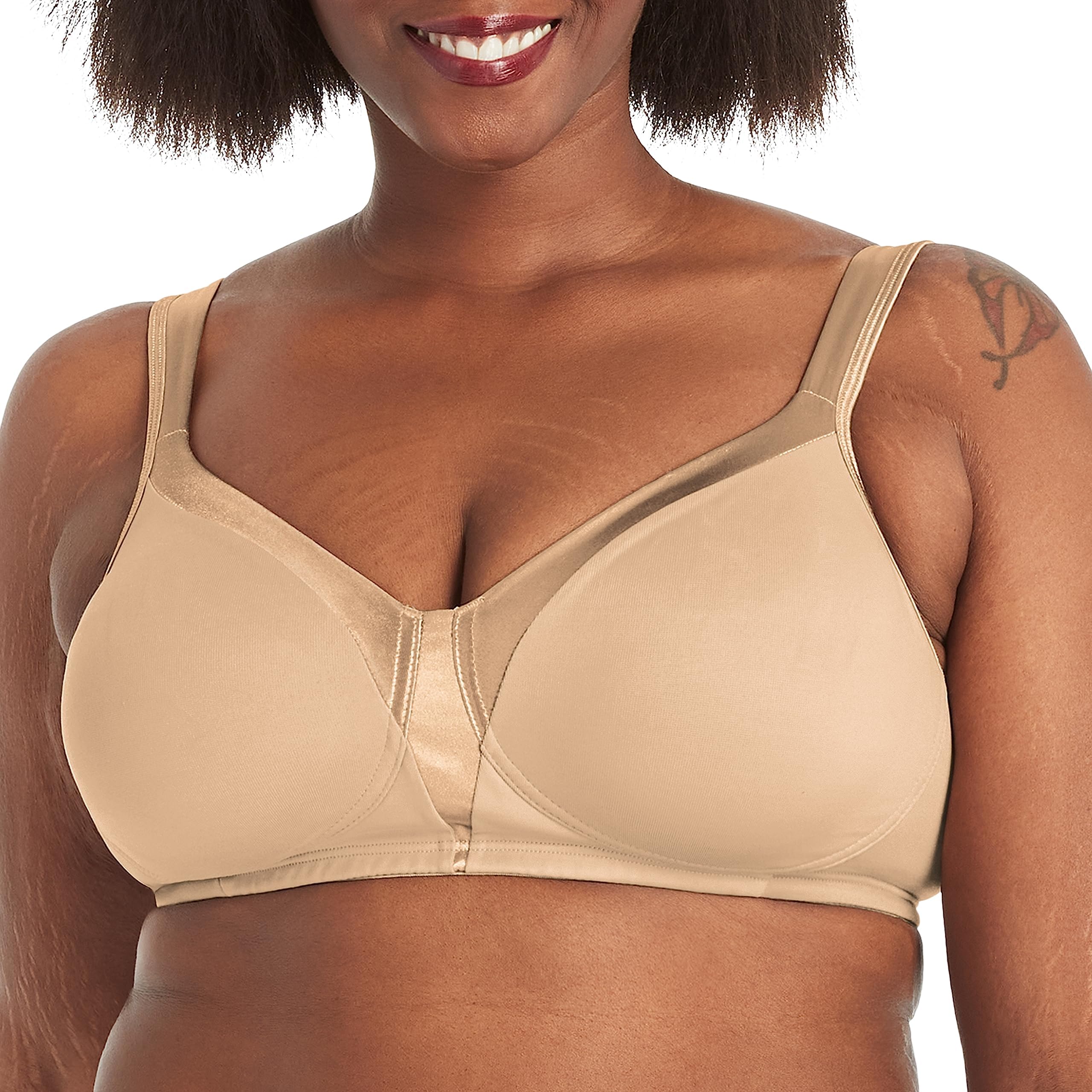 Playtex Women's 18 Hour Sensational Sleek Wirefree Bra, Nude, 36B
