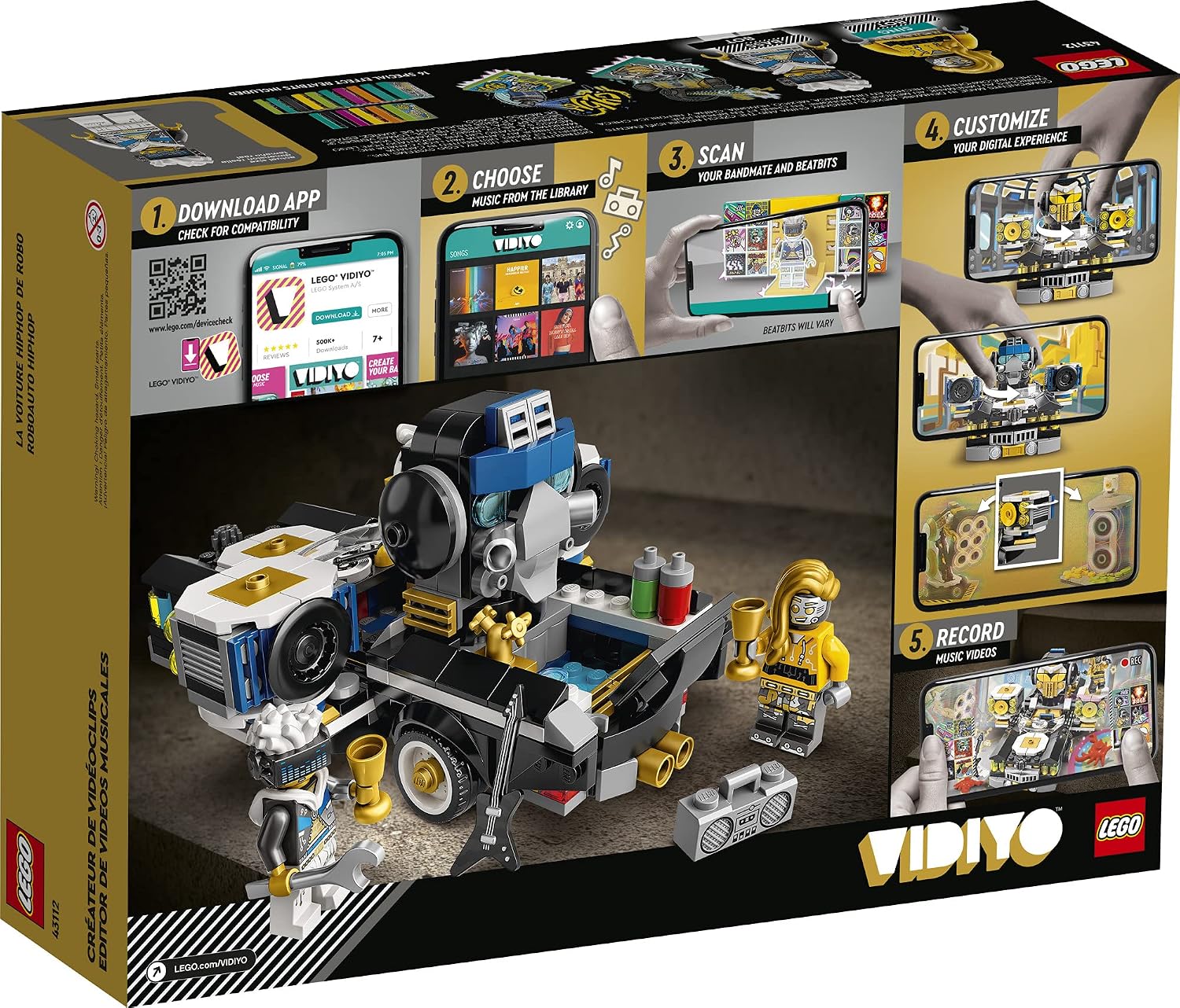 LEGO VIDIYO Robo Hiphop Car 43112 Building Kit Toy, Inspire Kids to Direct and Star in Their Own Music Videos; New 2021 (387 Pieces) - Image 5