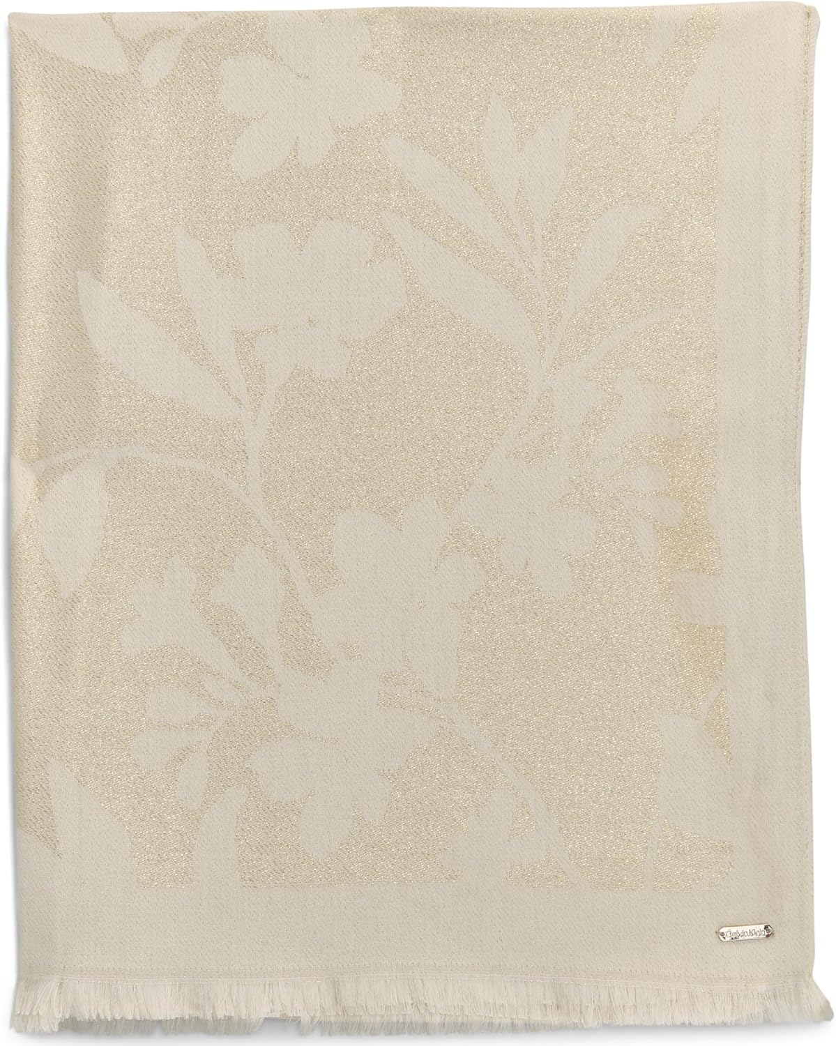 Calvin Klein Floral Vines Lightweight Lurex Scarf - Image 2