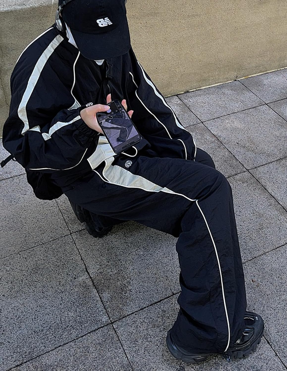 Unisex Y2k Baggy Sweatpants Men ParachuteTrack Pants Vintage Joggers Hip Hop Oversized Sweatpants for Men - Image 8