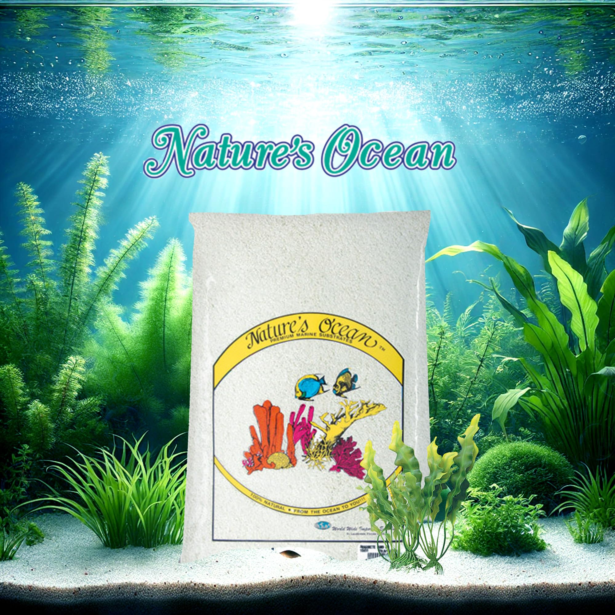 NATURE'S OCEAN Bio-Activ Live Aragonite Saltwater Aquarium Sand