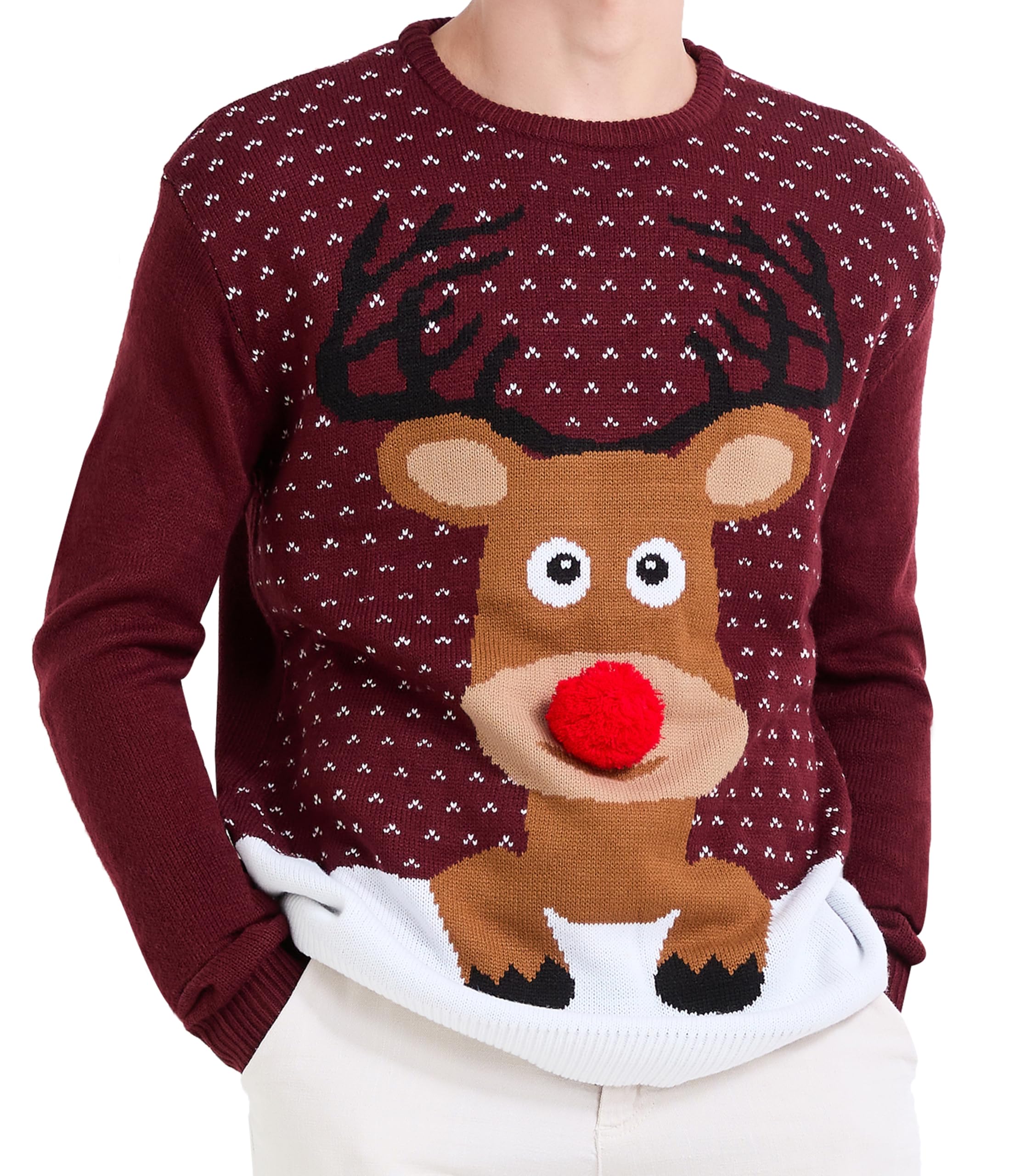 *daisysboutique* Men's Holiday Reindeer Snowman Santa Snowflakes Sweater