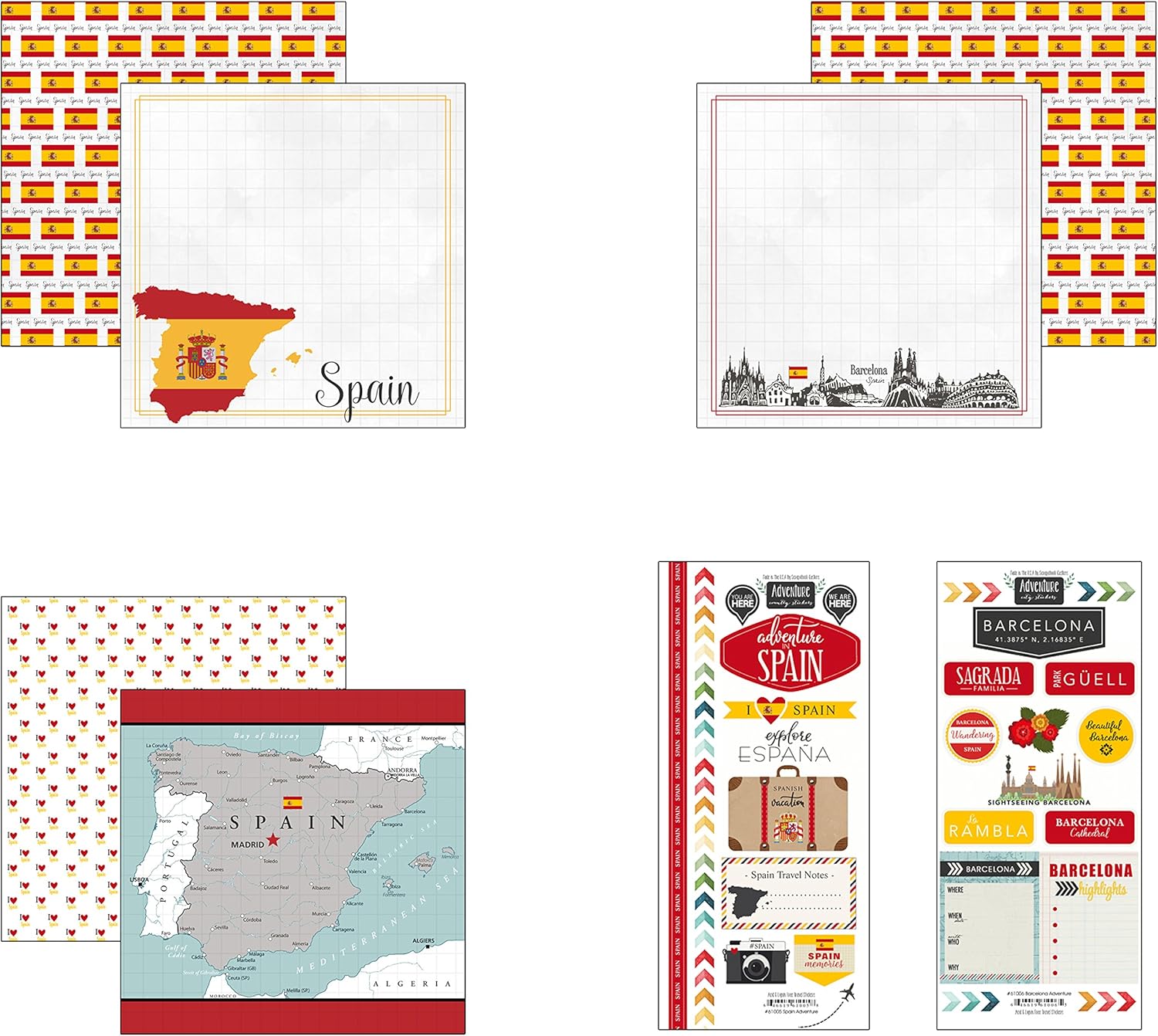 Scrapbook Customs 17625 Spain Adventure Scrapbook Kit
