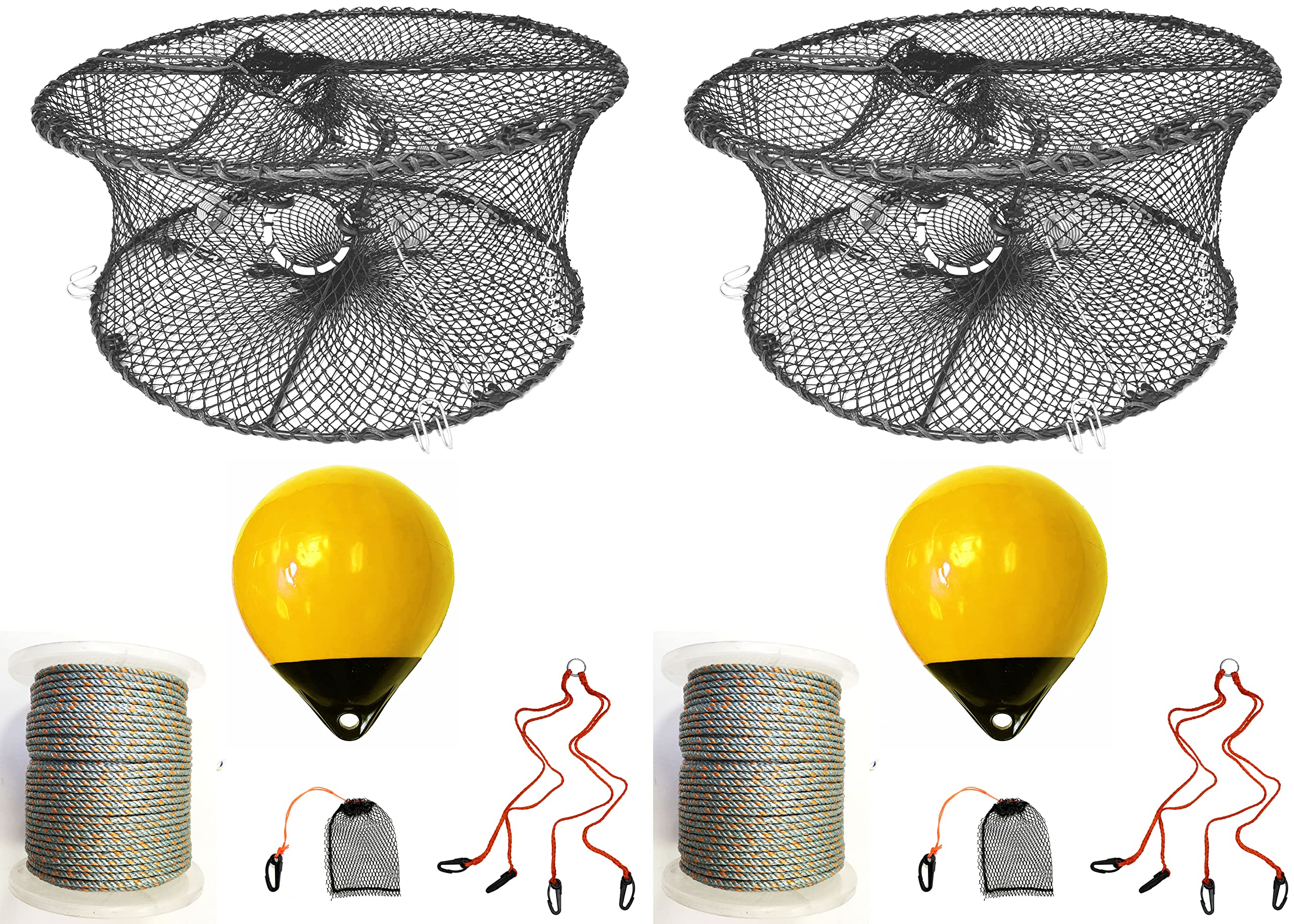 2-Pack of KUFA Sports Foldable Prawn Trap (Stretched Mesh Size:1-3/4