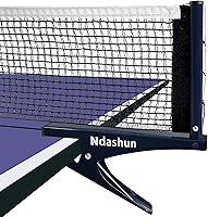 Ndashun Premium 72" Collapsible Ping Pong Net & Post Set - Spring Clamps, Tension Adjustable, Portable Table Tennis Kit (Navy)