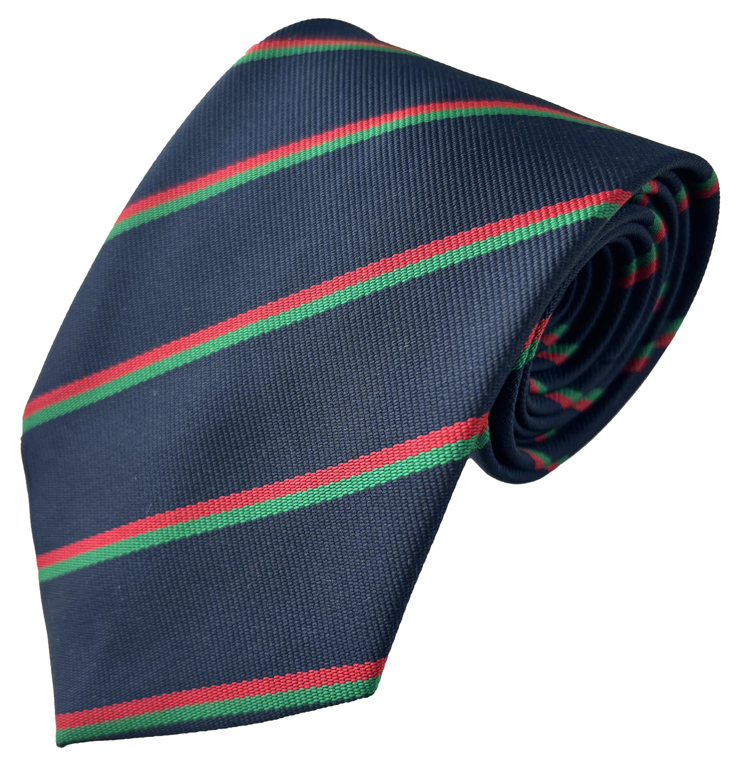 Great British Tie Club Men's Navy, Red, Green Royal Pioneer Corps Regital Tie (Standard Tie (56 Inch))