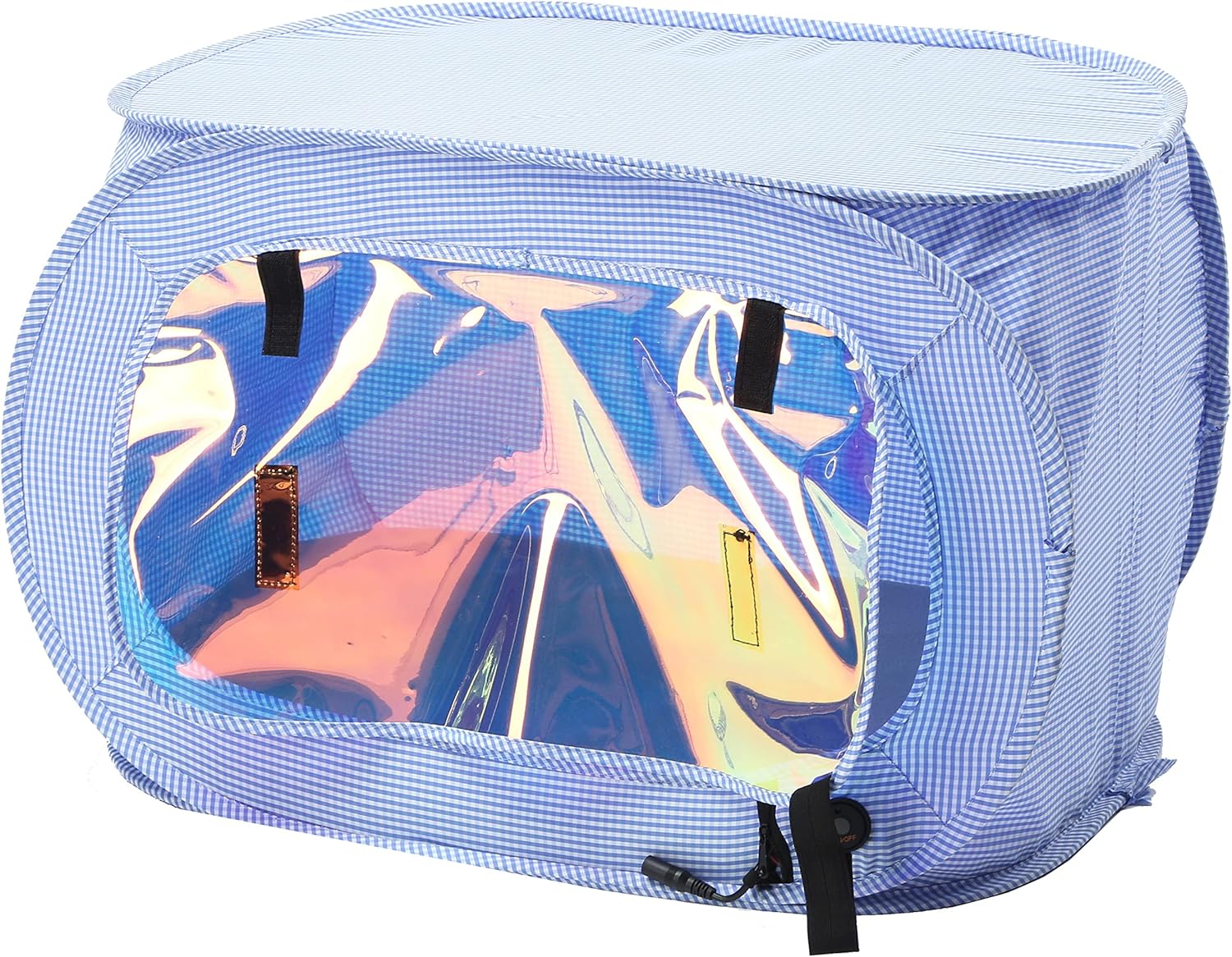 Pet Life ® 'Enterlude' Innovative Smart Electronic Heating Lightweight and Collapsible Travel Folding Cat and Dog Tent or Wired Dog Crate