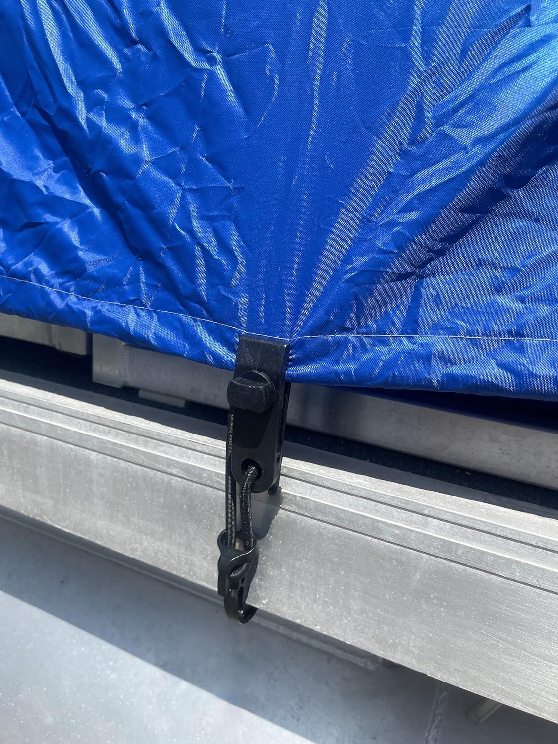 12'-18' Pontoon Boat Canvas Solution with 6" Rise Combo Pack with 12 Gator Bite Canvas Strap Solutions