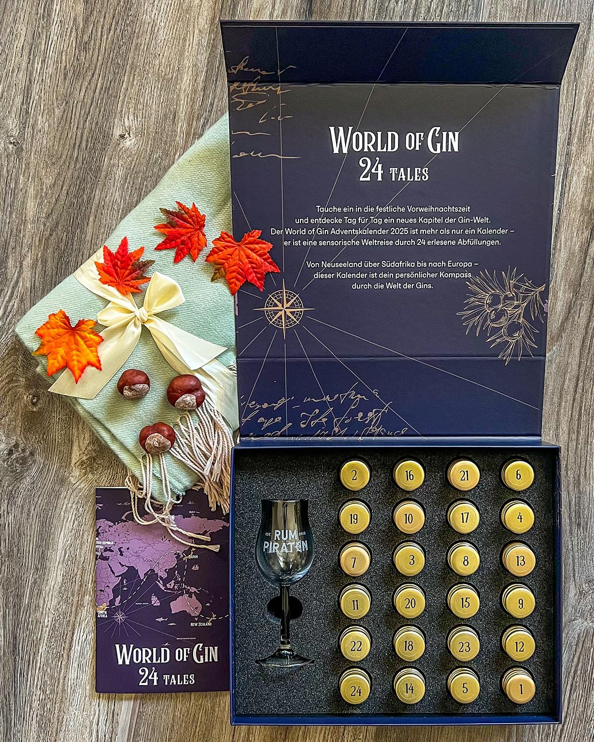 World of Gin Adventskalender 2025 (24 x 30 ml) - 24 Tage voller Genuss, Überraschungen und festlicher Momente