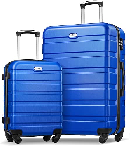 Suitour Luggage Sets 2 Piece with Spinner Wheels,Hard Shell 20