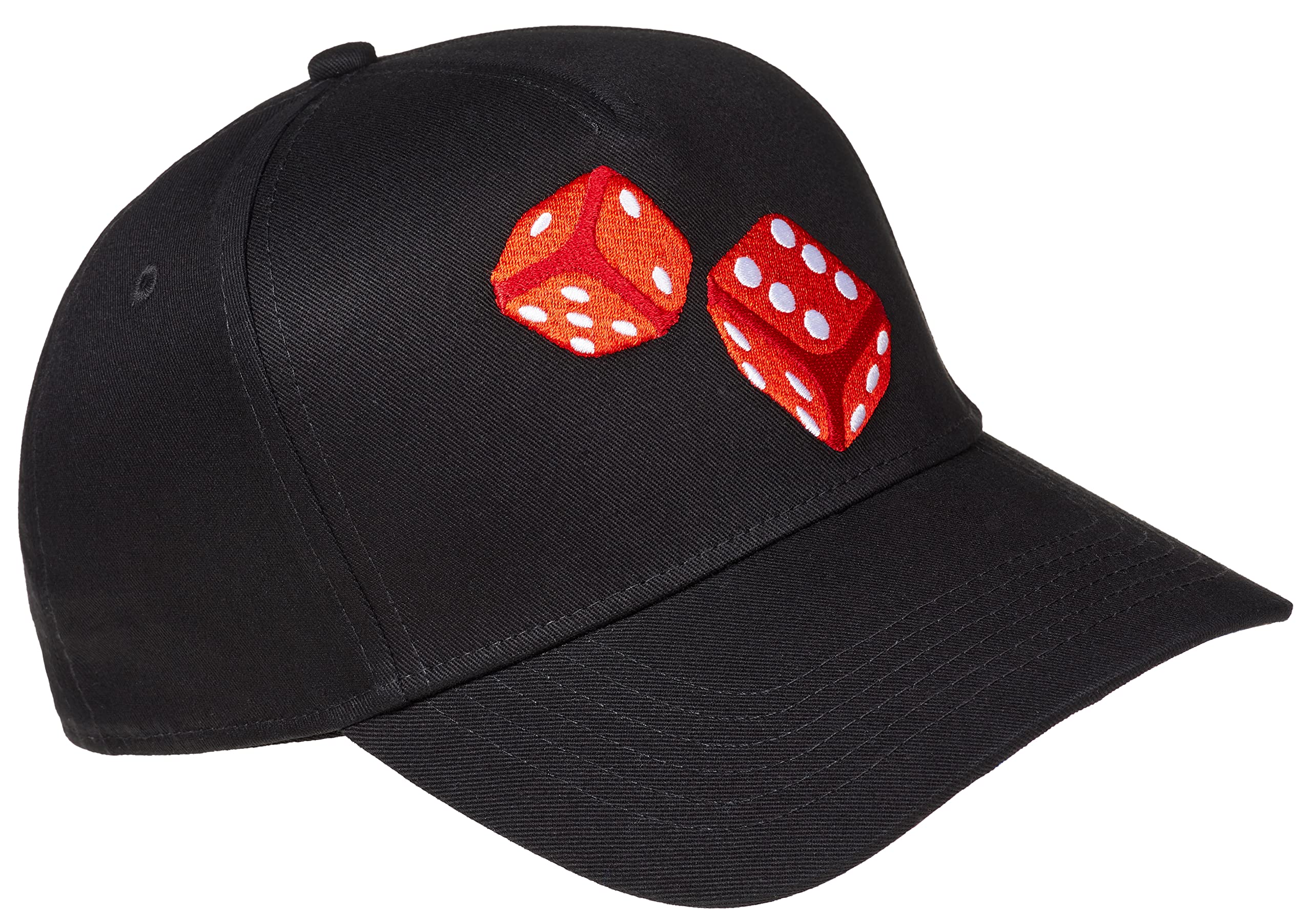 Cadency® Gorra de béisbol Las Vegas Craps, para hombre y mujer, color negro, unisex, talla ajustable, Negro , Talla única