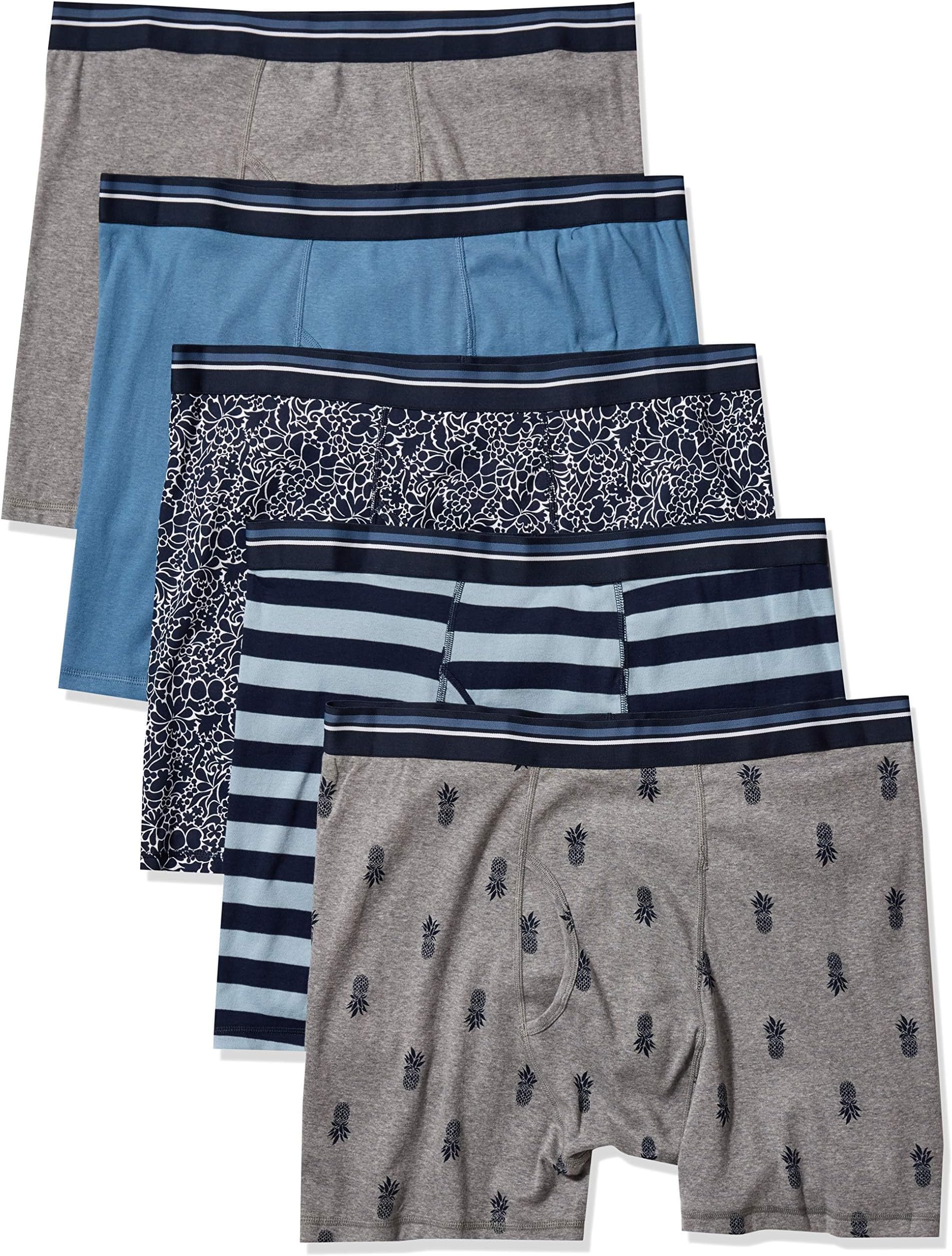 Men's Boxer Shorts Underwear, Comfortable Cotton, Tag-Free