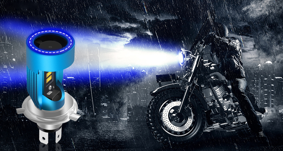 Kit Luci LED A Proiezione Per Moto | Ali D'angelo Multicolore Con Controllo APP | Impermeabile IP67, Installazione Senza Fori | Adatto Al 99% Dei Modelli