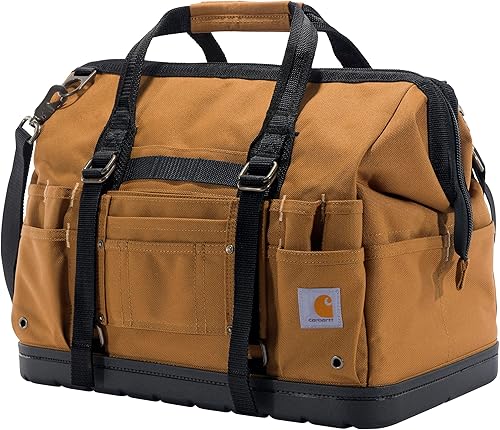 Carhartt Onsite - Bolsa de herramientas, duradera, resistente al agua, bolsa de almacenamiento de herramientas, pesada con base moldeada, 18