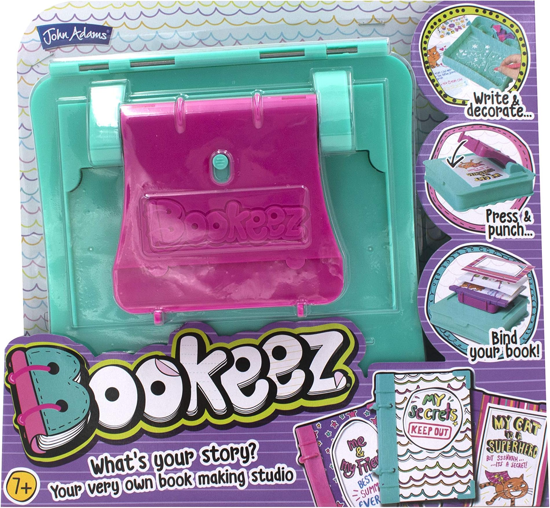 John Adams | Bookeez: Your Very own Book Making Studio | Arts & Crafts | Ages 7+,26.5 x 6.5 x 24 cm