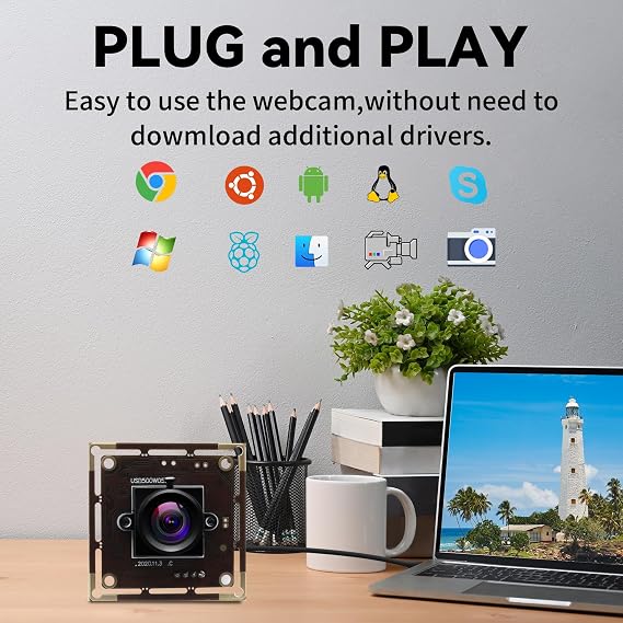 5MP USB Camera Module with 3.6mm Lens for 3D Printer