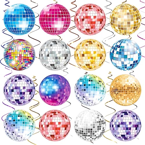 Decoraciones de fiesta de discoteca, Kaluofan 39 unidades, decoraciones de fiesta de discoteca, decoración de los años 70, decoración de techo para