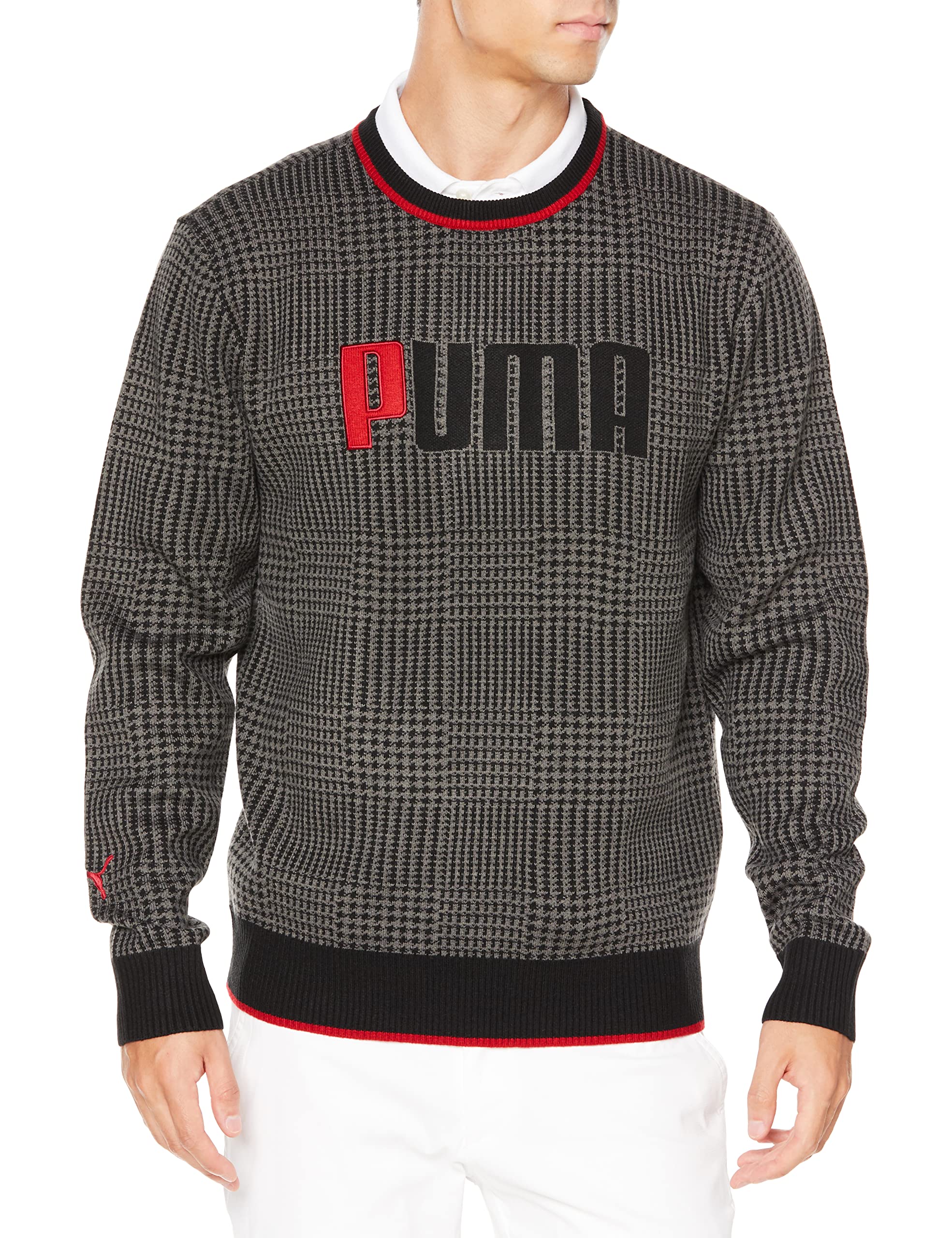 送料無料◇新品◇PUMA GOLF グラフィック クルー セーター◇(XL