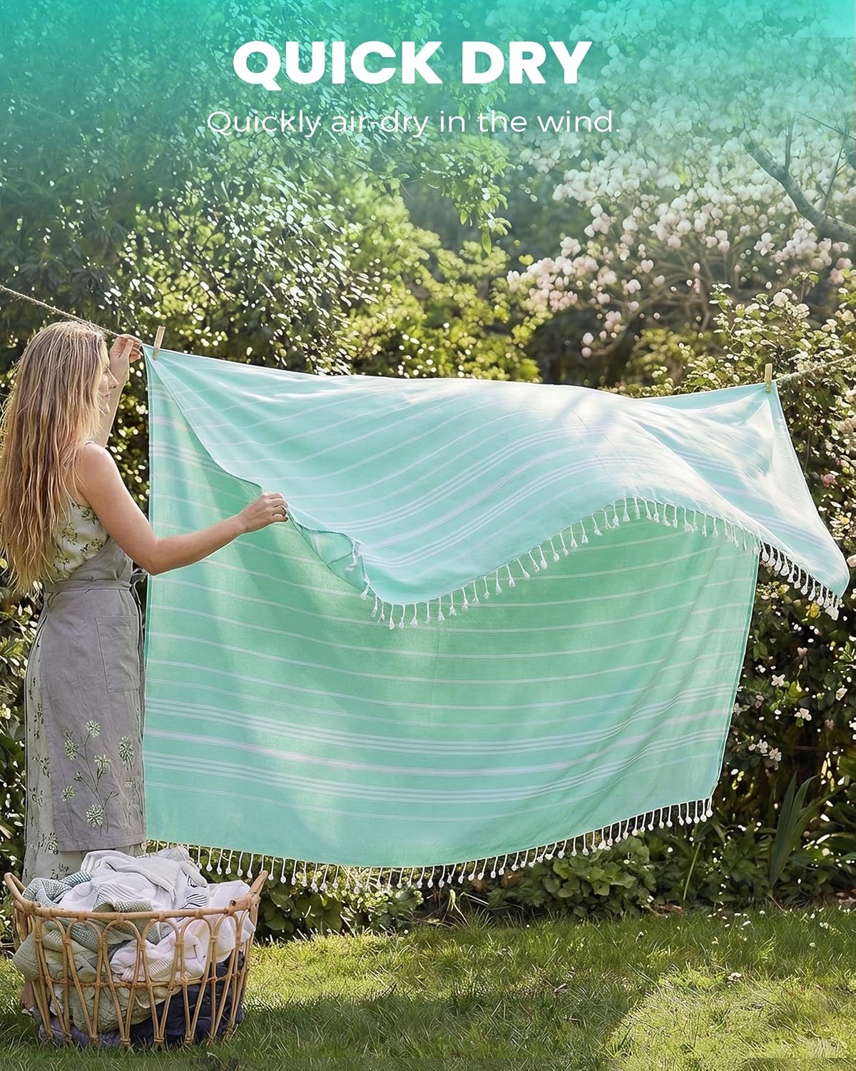 2 Pack Giant Huge Thin Boho Throw Blanket Turkish Beach Blanket Towel Jumbo Extra Large XXL Oversized Outdoor Picnic Accessories Airplane Travel Essentials Camping Gears Must Haves Yard Yoga Mat Aqua