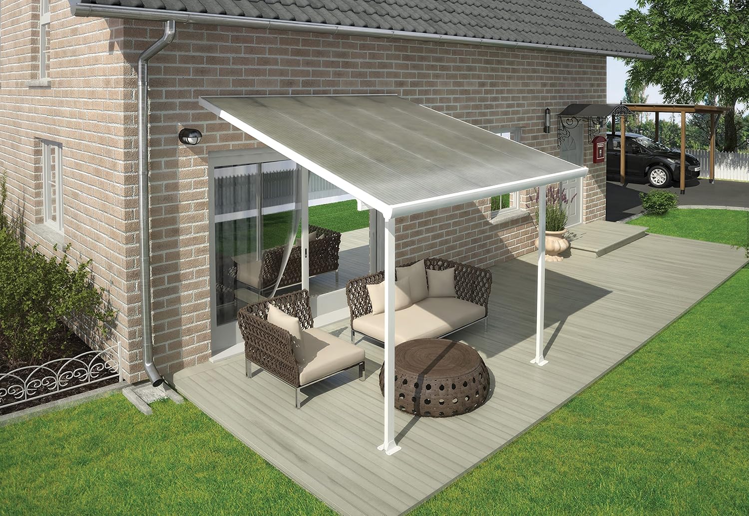 Palram Canopia Pergola Patio Cover Feria 3x3.05 Aluminum structure for