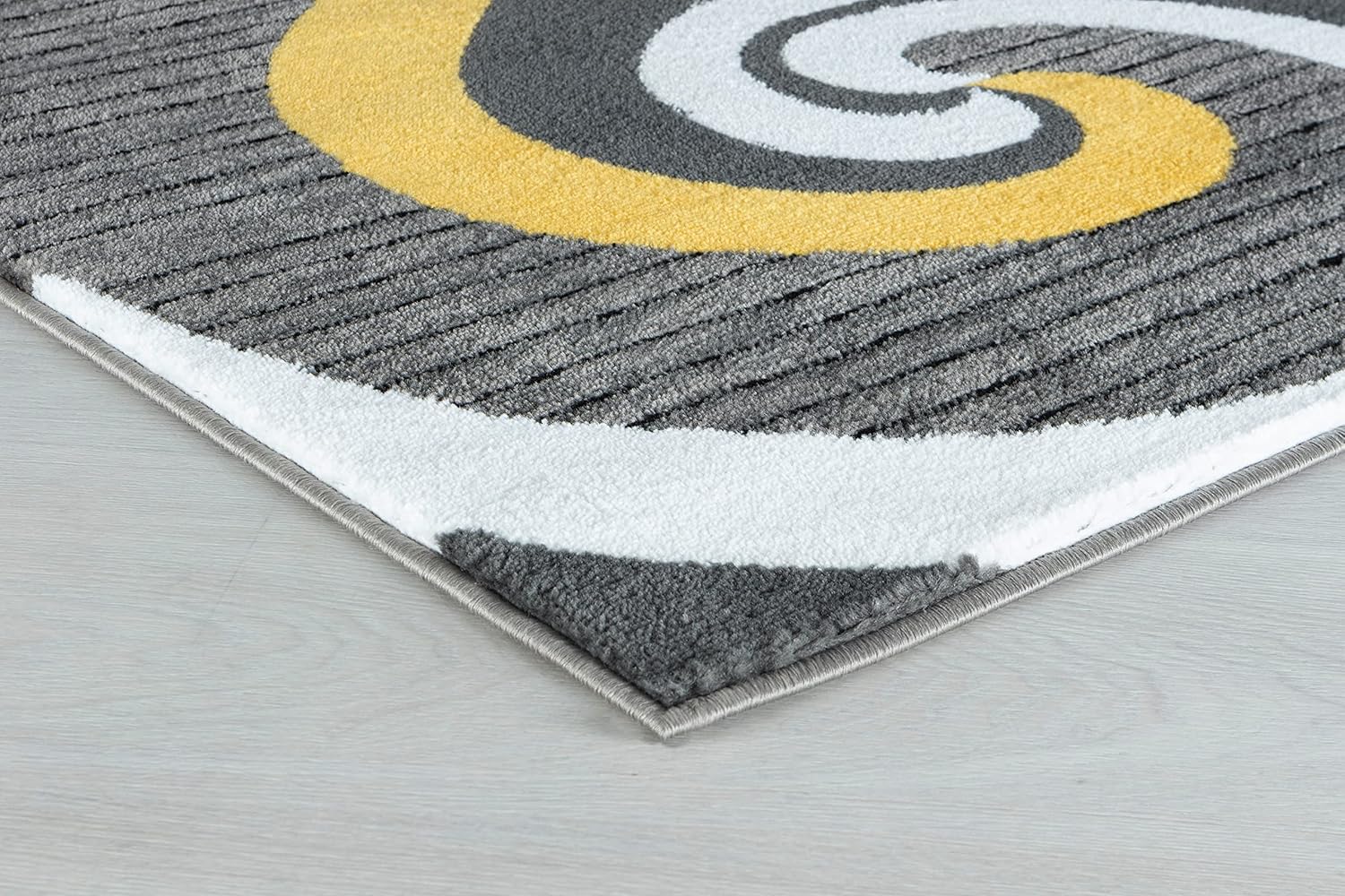 GLORY RUGS Modern Area Rug Swirls Carpet Bedroom Living Room Contemporary Dining Accent Sevilla Collection 4817A (Yellow, 8x10)