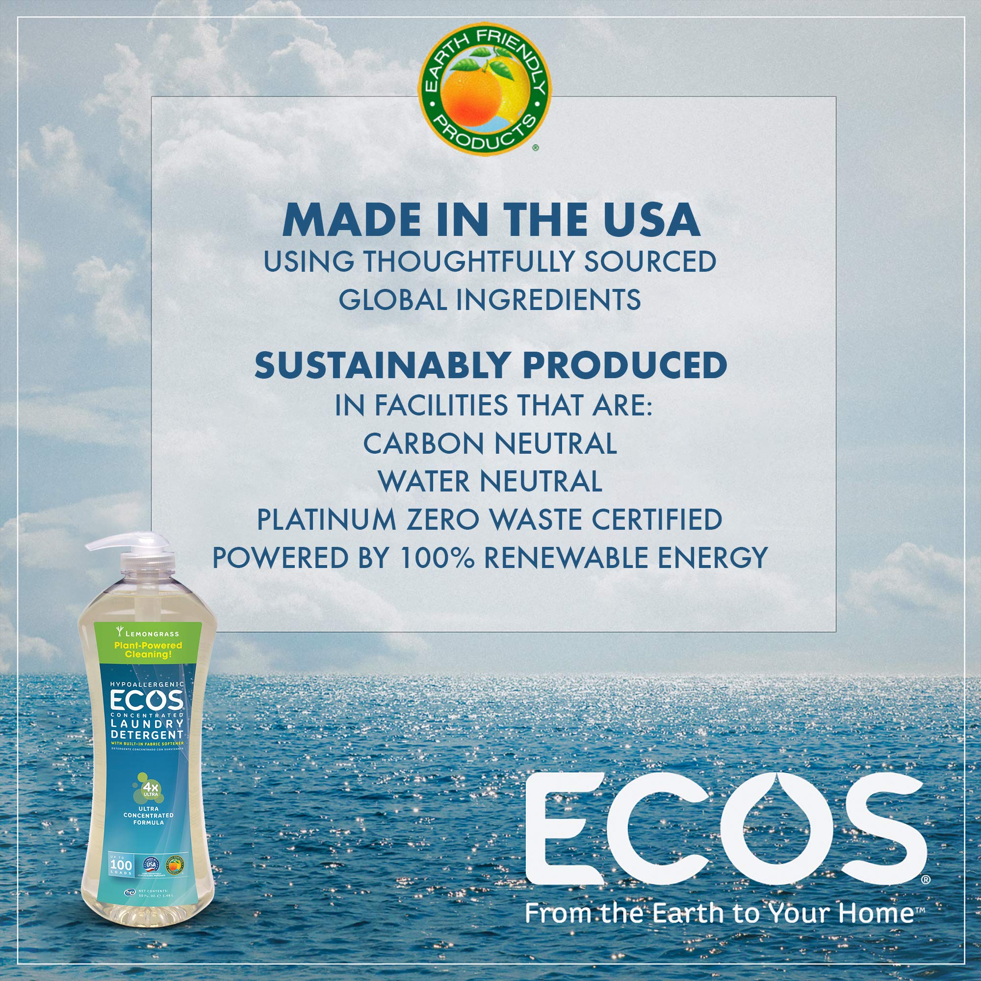 Buy Earth Friendly Products Ecos 4X Ultra Concentrated Liquid Laundry