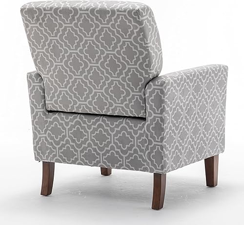 Miniatura 56 de Container Furniture Direct Silla de brazo contemporánea con marco de madera de abedul y tapicería de terciopelo, sillón para decoración de oficina y