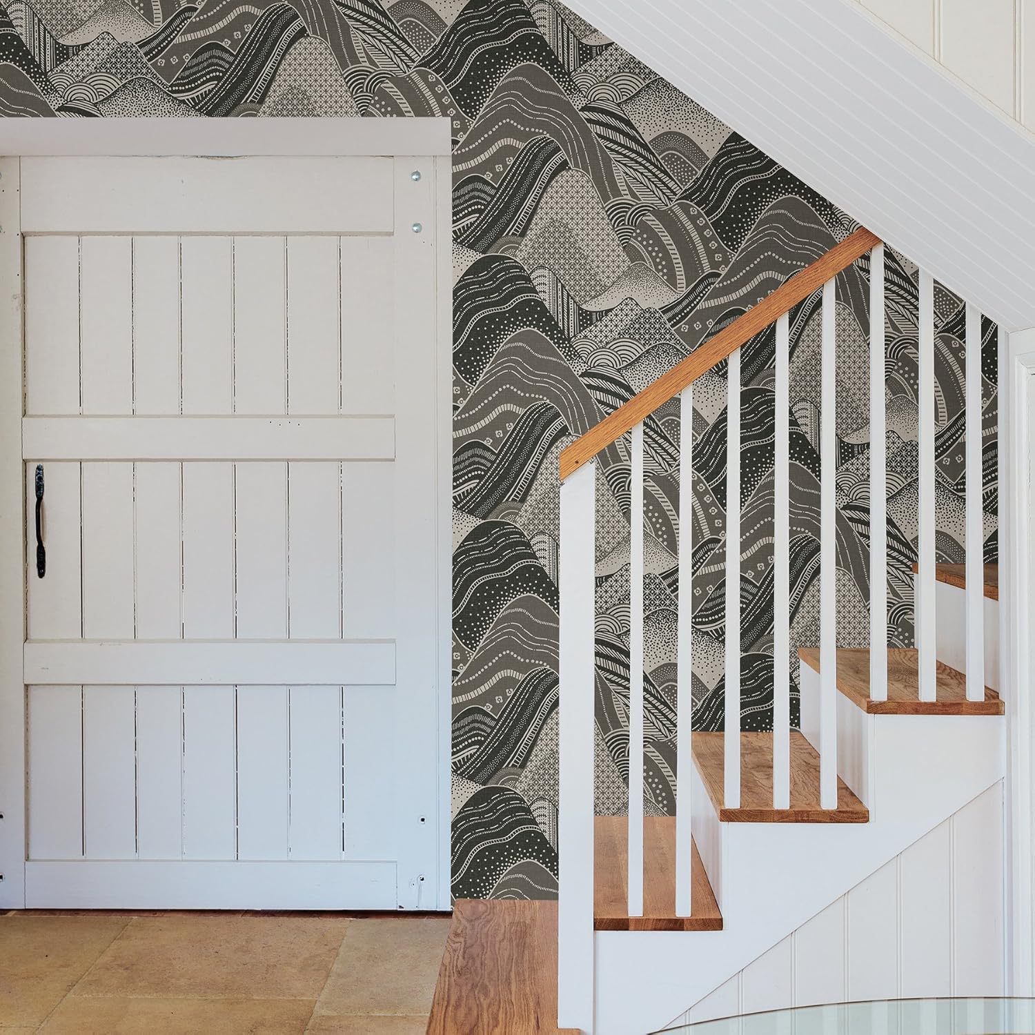 A-Street Prints 2764-24331 Dark Grey Meru Mountain Wallpaper