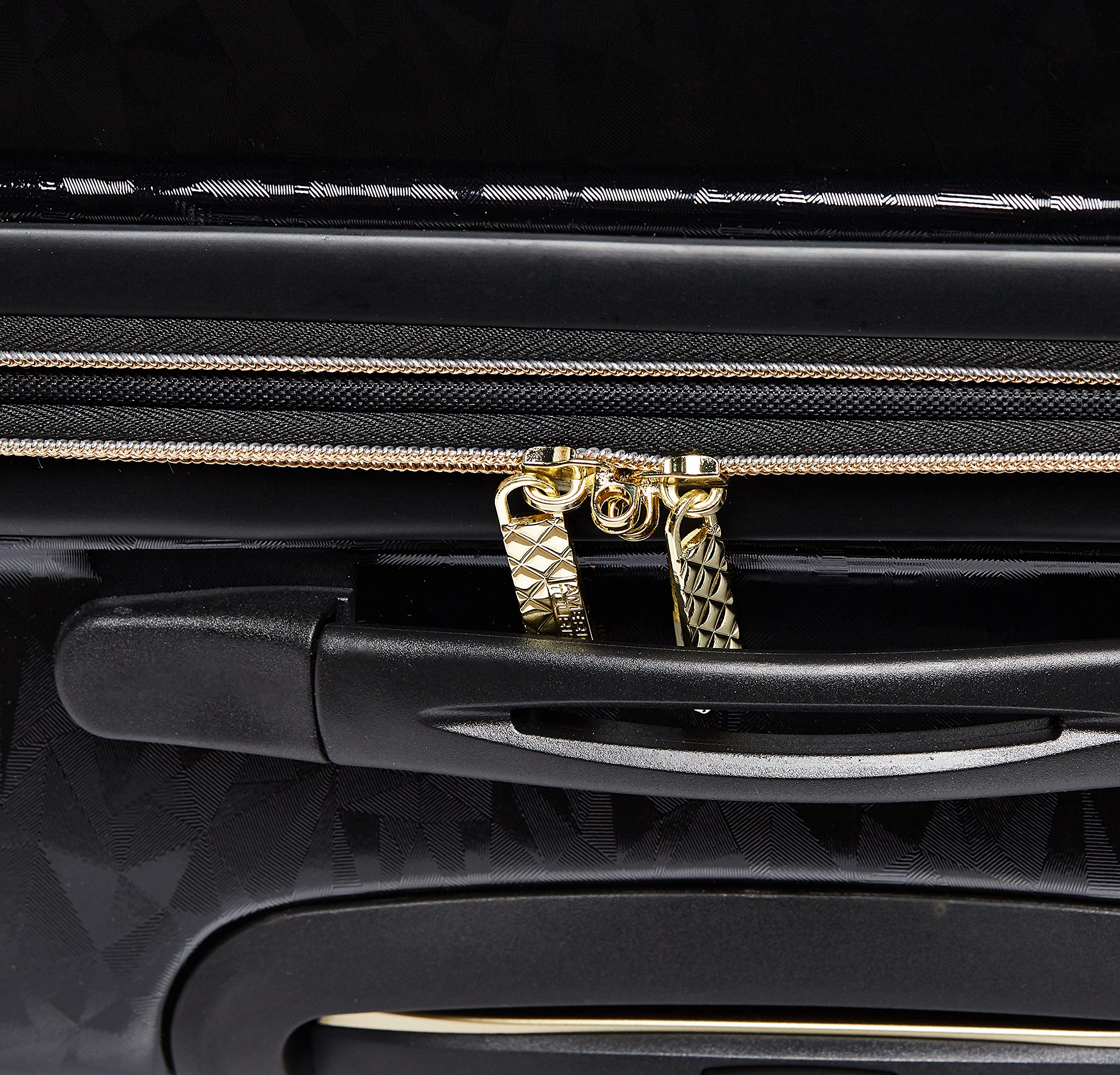 American Tourister Belle Voyage Hardside Luggage with Spinner Wheels, Black, Checked-Medium 25-Inch