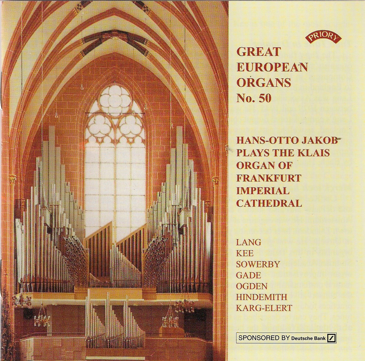 Great European Organs, No.50 (Klais organ of Frankfurt Imperial Cathedral)