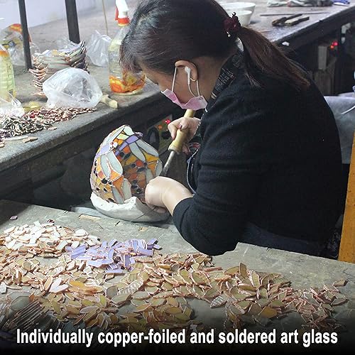 Miniatura 7 de Panel de vidrieras - Estanque de libélula para colgar vidrieras - Tratamientos para ventanas