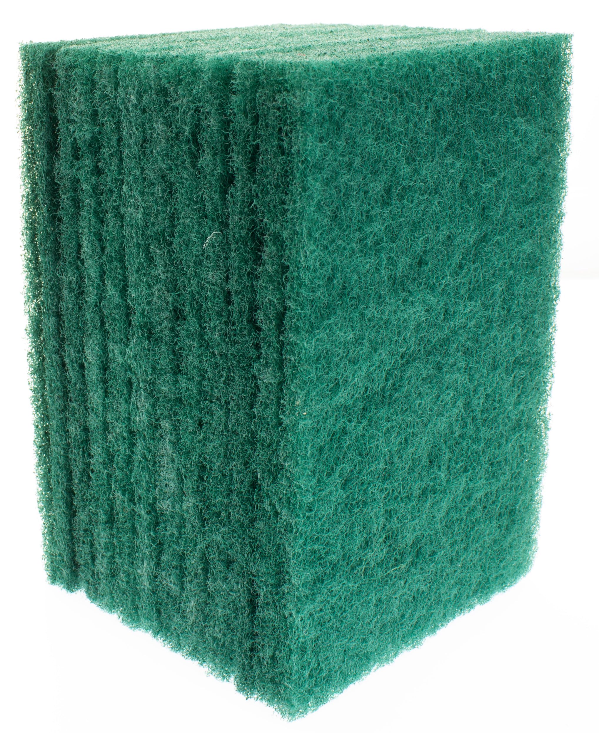 Scour Pads. Made in Europe. 12 Pack, Green, 4 x 6 Inch Odorless General Purposes Scouring Scrubbers for Cleaning Dishes, Cutlery &amp; Kitchen Stuff, Garage &amp; Garden Tools, Grills &amp; Outdoor Things