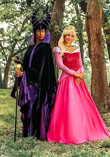 Miniatura 4 de Disfraz de princesa Aurora de Disney, vestido rosa y corona, disfraz de Halloween para mujer